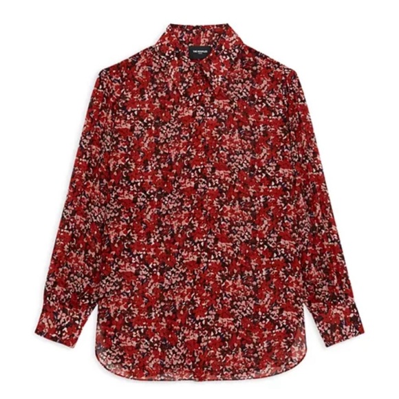 The Kooples Tops - NWT $240 The Kooples Burning Flowers Shirt